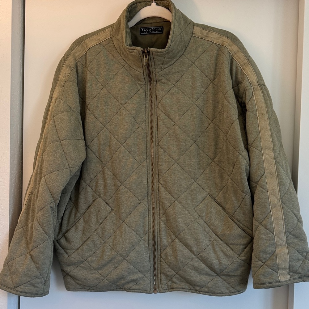 Bagatelle Olive Quilted Jacket Size S